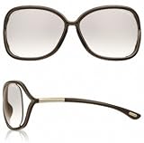 TOM FORD RAQUEL TF76 692 TRANSPARENT DARK BROWN FRAME BROWN GRADIENT LENS SUNGLASSES by 