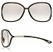 TOM FORD RAQUEL TF76 692 TRANSPARENT DARK BROWN FRAME BROWN GRADIENT LENS SUNGLASSES