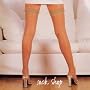 Ladies 1 Pair SockShop 7 Denier Summer Nude Lace Top Hold Ups