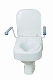 Drive Medical TSE150 Raised Toilet Seat with Armrest