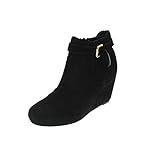 DV by Dolce Vita Women's Parkers Bootie,Black Suede,8.5 M US