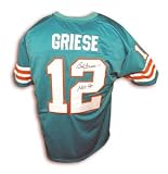 Bob Griese Signed Miami Dolphins Teal Throwback Jersey Inscribed - HOF 90