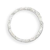 Sterling Silver Triangle Pattern Thin Stack Ring