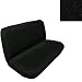 Universal Fit Swirl Rear / Bench Seat Cover - Black