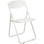 Set of 6 White Plastic Folding Chair [RUT-I-WHITE-GG]