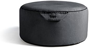 Lujo Living Regular-sized Outdoor Bean Bag Ottoman - Slate