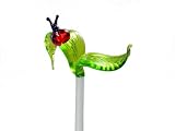 Orchideenstab Orchideenhalter mit Blätter und Marienkäfer Orchideenstäbe