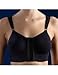 Carefix Bella Front Closure Comfort/Sleep Bra 321250, Black, Medium