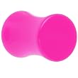 2 Gauge Hot Pink Acrylic Saddle Plug