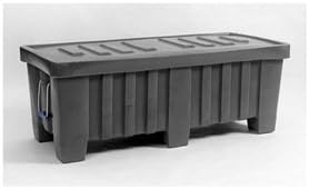 Ribbed Container, 18cu.ft., 700lb., Black