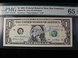 Signed Bruckheimer, Jerry $1 2001 Federal Reserve Note San Francisco