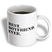 3dRose Best Boyfriend Ever Fun Romantic Love and Dating Gifts for Him, Ceramic Mug, 11-Oz