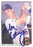 Mike Lansing, Harrisburg Senators - Expos Affiliate Autographed Card