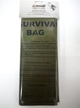 Military Survival Bivi Bag Olive Green with SOS Instructions