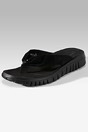 Step Tone Leather Tubular Flip Flops with Nature Step Technology