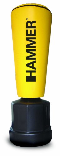 HAMMER Stand-Boxsack Premium Impact Punch, gelb, 55×162/177/192 cm