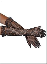 Ruffled Lace Gloves "16"