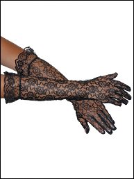Ruffled Lace Gloves 