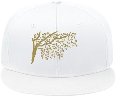 New Fashion Unisex Plain Hip Hop Caps Tree Branch Design Single Color Cotton Peaked Hat Casual Outdoor Travel Snapback