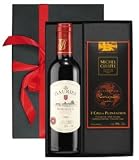 Präsent Schokolade und Wein