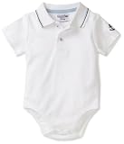 Hartstrings Baby-boys Newborn Interlock Short Sleeve Polo Bodysuit