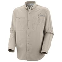 Columbia Sportswear Men's Tamiami II Long Sleeve Tall Shirt, Fossil, 2X Tall