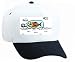 White Cap with floating, ocean, fish, bottle, aquarium