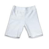 Private Label - Infant Girl Capri Length Longer Bike Shorts, White