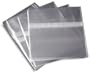 Resealable Plastic Wrap CD Sleeves 500-Pak