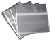 Resealable Plastic Wrap CD Sleeves 500-Pak