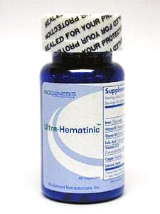 BioGenesis Nutraceuticals Ultra-Hematinic - 60 Capsules BioGenesis Nutraceuticals Ultra-Hematinic - 60 Capsules