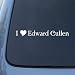 Automotive : I HEART EDWARD CULLEN Twilight Vinyl Decal Sticker 1610 | Vinyl Color: White