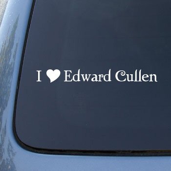 I HEART EDWARD CULLEN Twilight Vinyl Decal Sticker 1610 | Vinyl Color: White