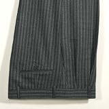 Italian Wool Flannel Chalk Stripe Trousers