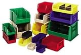 Premium Stacking Bin 16-1/2 X 18 X 11 Green. Package of 3