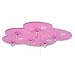 Niermann-Standby 682 - Deckenleuchte Margeriten rosé inklusive Leuchtmittel: 6 x E14 max. 40 Watt + 20 x 1,1 Watt Lichtpunkte, 54 x 74 x 8 cm