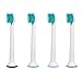 E-Cron Replacement Toothbrush Heads [MINI], Compatible Brush Heads with various Sonic Snap-On Electric Toothbrushes, 4 pcs.