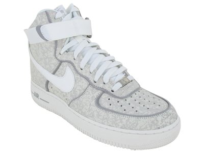 Nike Men's NIKE AIR FORCE 1 HIGH '07 BASKETBALL SHOES 9.5 Men US (SUMMIT WHITE/SMMT WHT/MTT SLVR) On Sale
