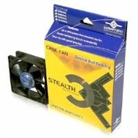Vantec Stealth SF8025L 80x80x25mmDouble Ball Bearing Silent Case Fan (Black)