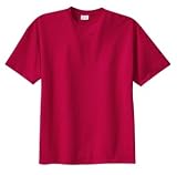 Upscale Men's Tall 100% Cotton Essential Short Sleeve T-Shirt - Red
