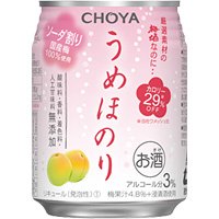 チョーヤ うめほのり ソーダ割り　 250ML 1缶