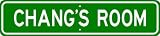CHANG ROOM SIGN - Personalized Gift Boy or Girl, Aluminum