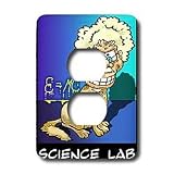 Londons Times Funny Society Cartoons - Science Lab - Light Switch Covers - 2 plug outlet cover