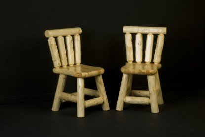 Viking Log Furniture Log Dining Chair  Green 