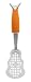 Art and Cook Perforated Flipper, Orange