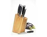 Review Kitchencraft  / Master Class Trojan 5 Piece Oak Knife Block Set