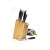 Master Class Deluxe Five Piece Knife Set with Oak Finish Block, Gift Boxed