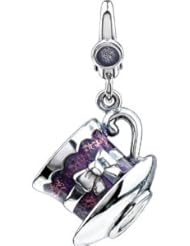 Sterling Silver-Enamel Tea Cup Charm by US Gems