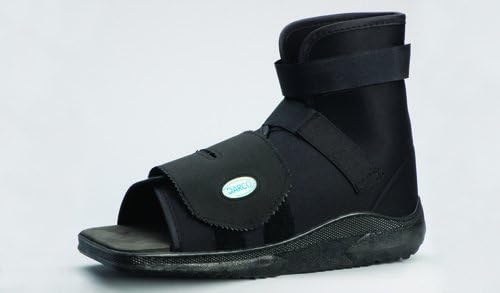 Slimline Cast Boot Black Square-Toe Adult X-Large