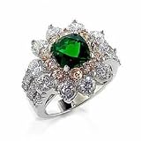 Jewelry - 1 Carat Emerald CZ Cocktail Ring
